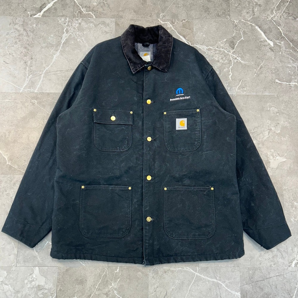 Carhartt Mopar Chore Coat Mens Large 44 Regular 2009 Blanket Lined Canvas Jacket